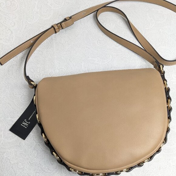INC INTERNATIONAL CONCEPTS Kimmii chain link women's crossbody bag - CAMEL - Picture 3 of 8